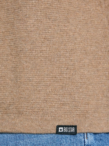 Sweat-shirt ' HOODSY ' BIG STAR en beige