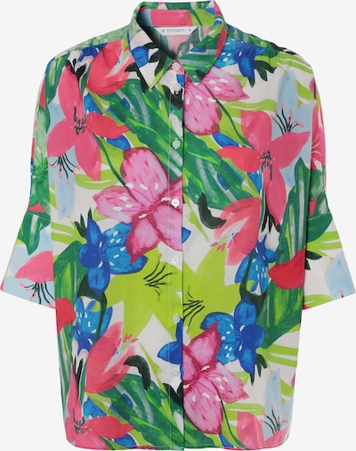 TATUUM Blūze 'Mara', krāsa - zils / zaļš / fuksijkrāsas / melns, Preces skats