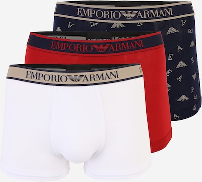 Emporio Armani Bokserice veličine S u bež / mornarsko plava / crvena / bijela, Pregled proizvoda