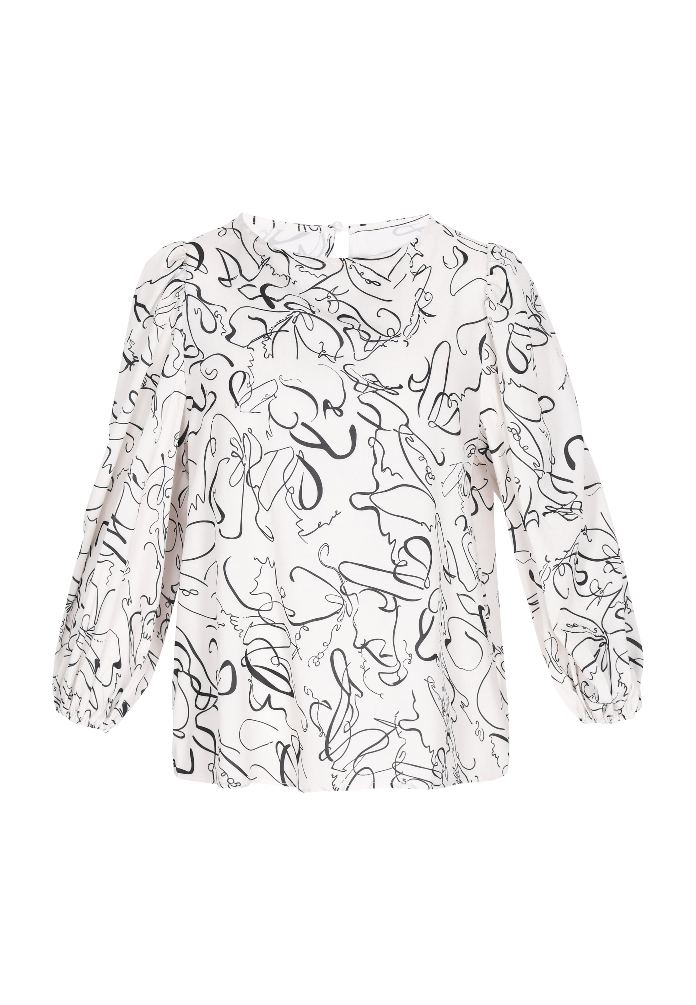 faina Μπλούζα 'Fashion Look' σε μαύρο: μπροστά