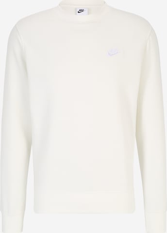 Nike Sportswear Sweatshirt 'Club Fleece' in Beige: predná strana