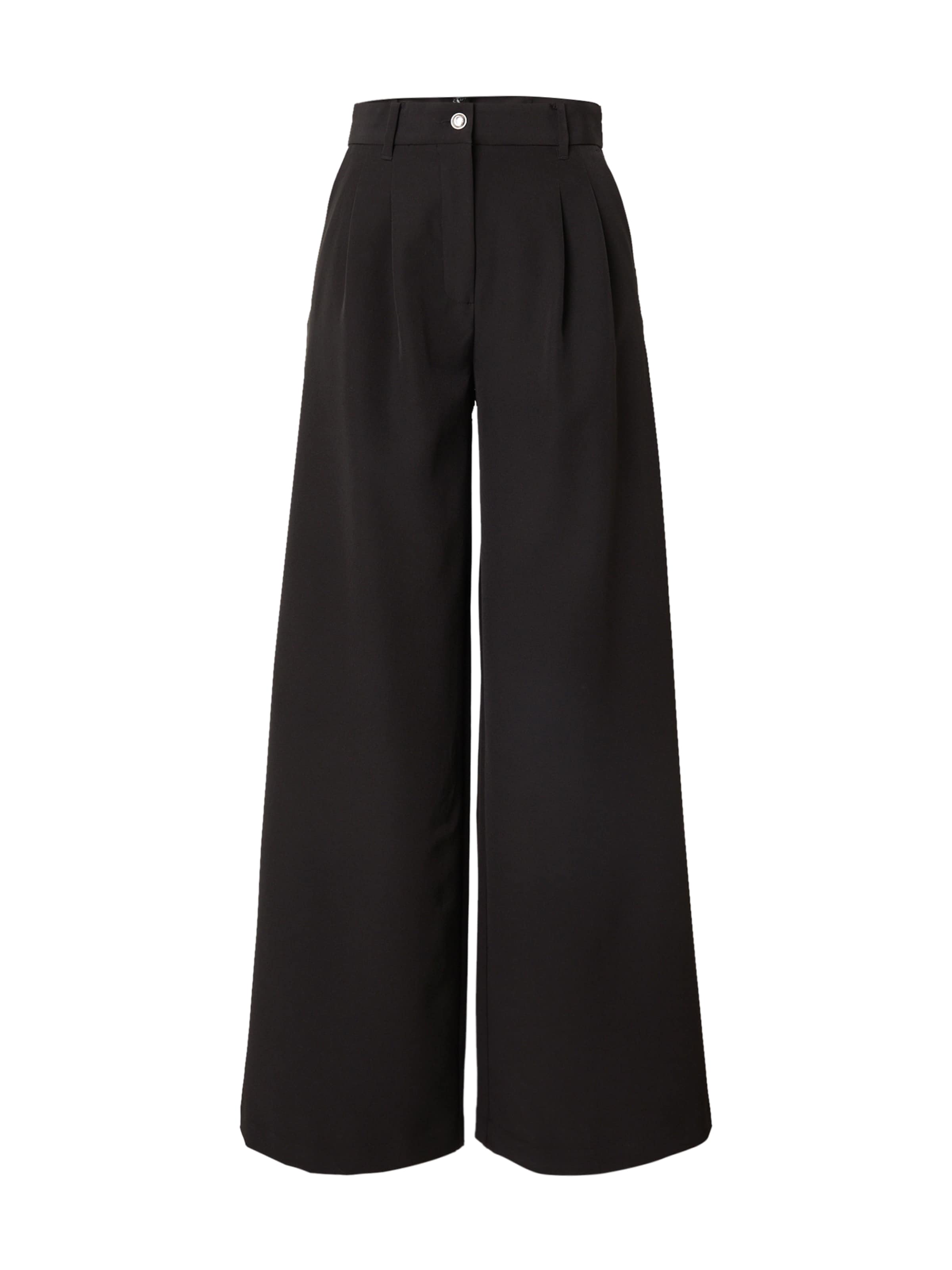 GUESS Szeroka nogawka Cygaretki 'ANDREE TAILOR' w kolorze czarny: przód