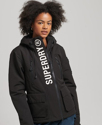 Veste mi-saison 'Ultimate SD' Superdry en noir : devant