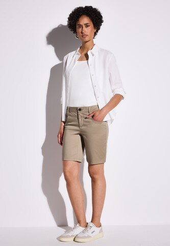 STREET ONE Slim fit Pants in Beige: front