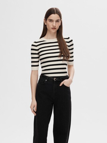 SELECTED FEMME Sweater 'Mala' in Beige: front
