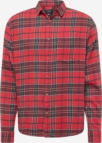 Cotton On Button Up Shirt 'CAMDEN' in Red: front