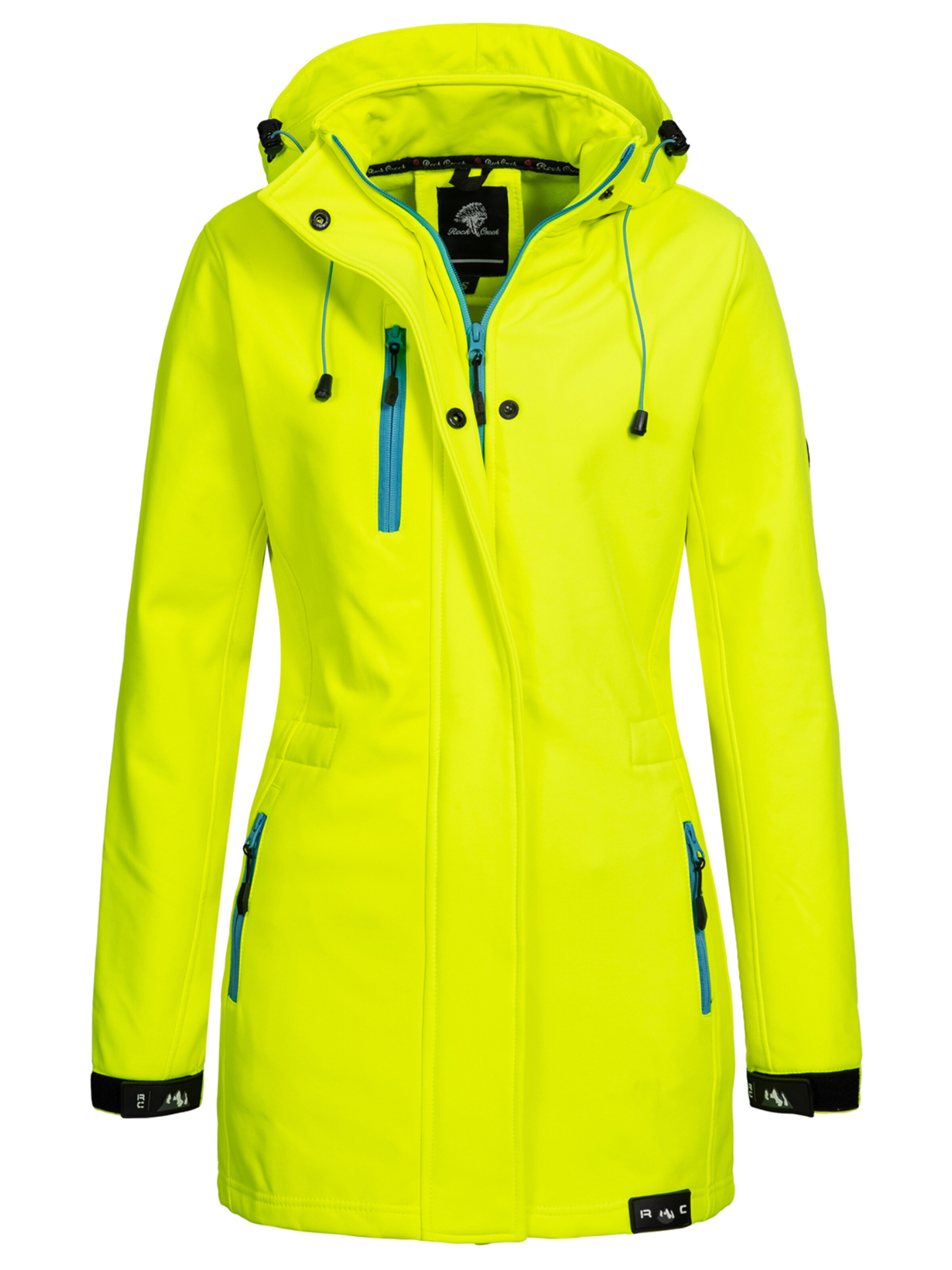 Rock Creek Outdoorjacke in Gelb: Vorderseite