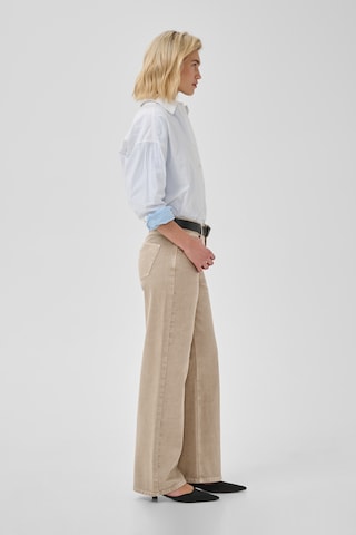 My Essential Wardrobe Wide Leg Jeans 'Louis' i beige