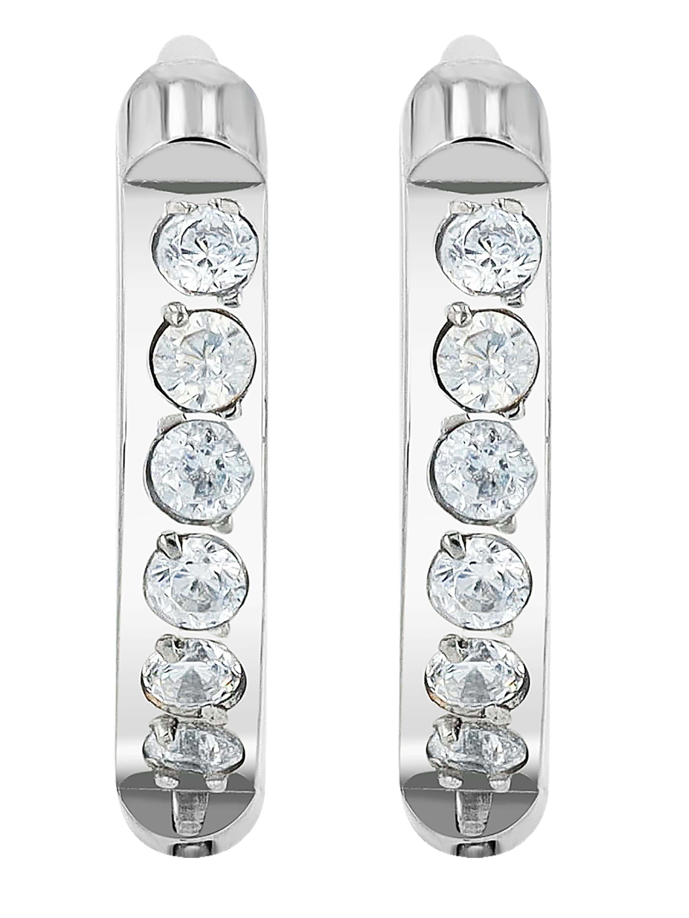 Akzent Earrings 'Una, langlebig' in Grey