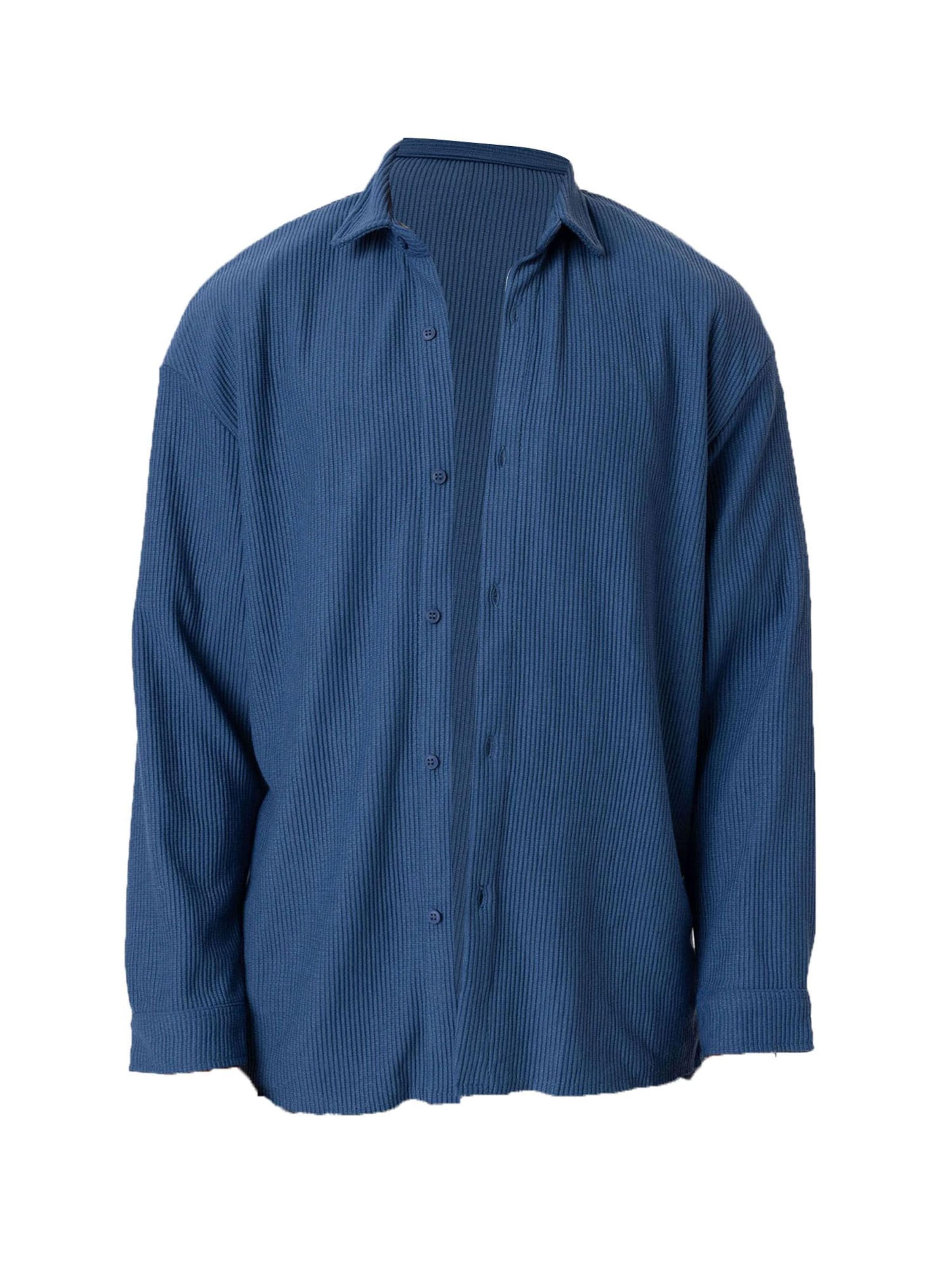 mėlyna Antioch Patogus modelis Marškiniai: priekis