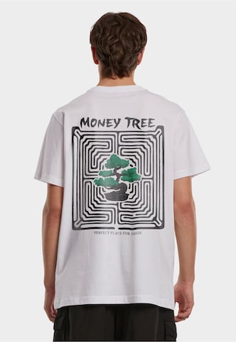 T-Shirt 'Money Tree Perfect Place For Shade' Mister Tee en blanc : devant