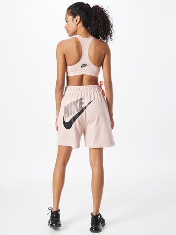 Nike Sportswear - Loosefit Calças em rosa
