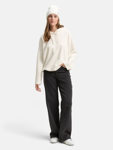TOM TAILOR DENIM Sweatshirt in White