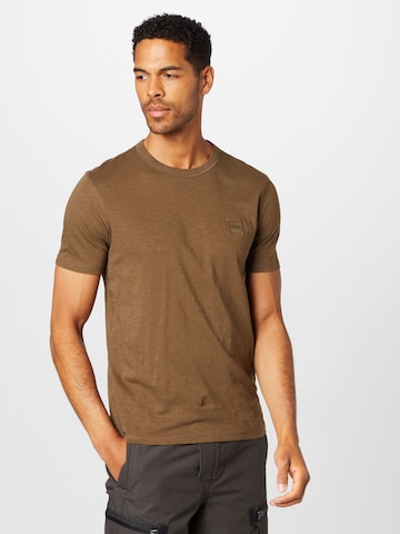T-Shirt 'Tegood' BOSS Orange en vert : devant