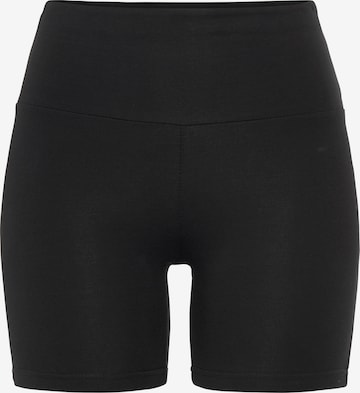 LASCANA Skinny Workout Pants in Black: front