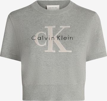 Pull-over Calvin Klein Jeans en gris : devant