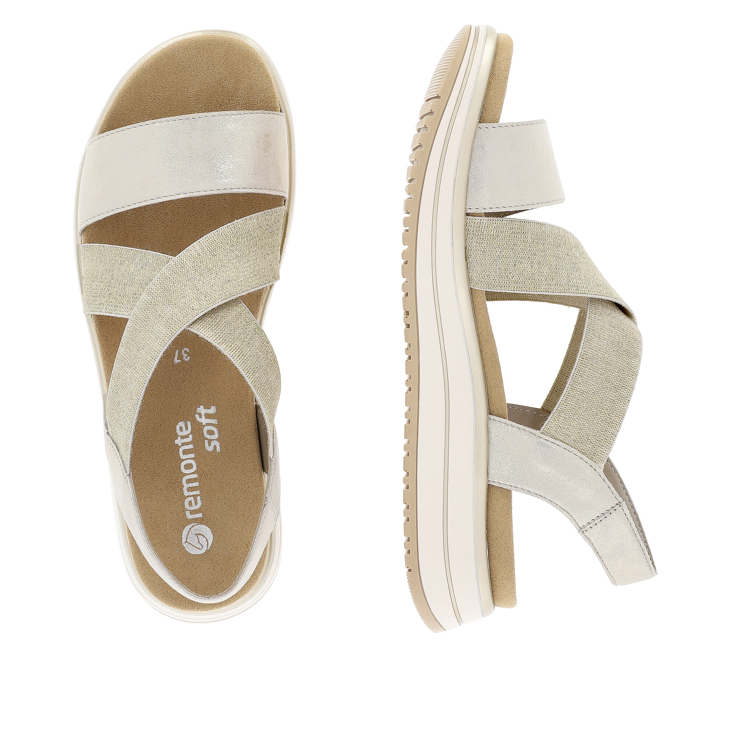 REMONTE Strap Sandals in Beige