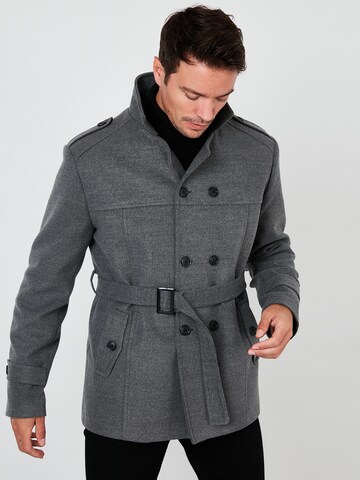 Buratti Winter Coat 'Buratti' in Grey: front