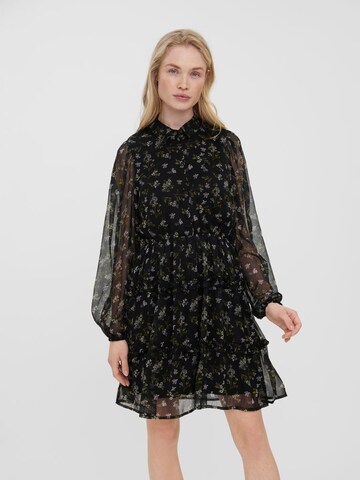 VERO MODA Shirt Dress in Black: front