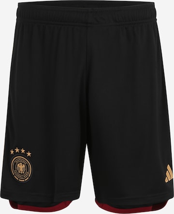 ADIDAS PERFORMANCE Regular Sporthose 'Germany 22 Away' in Schwarz: predná strana