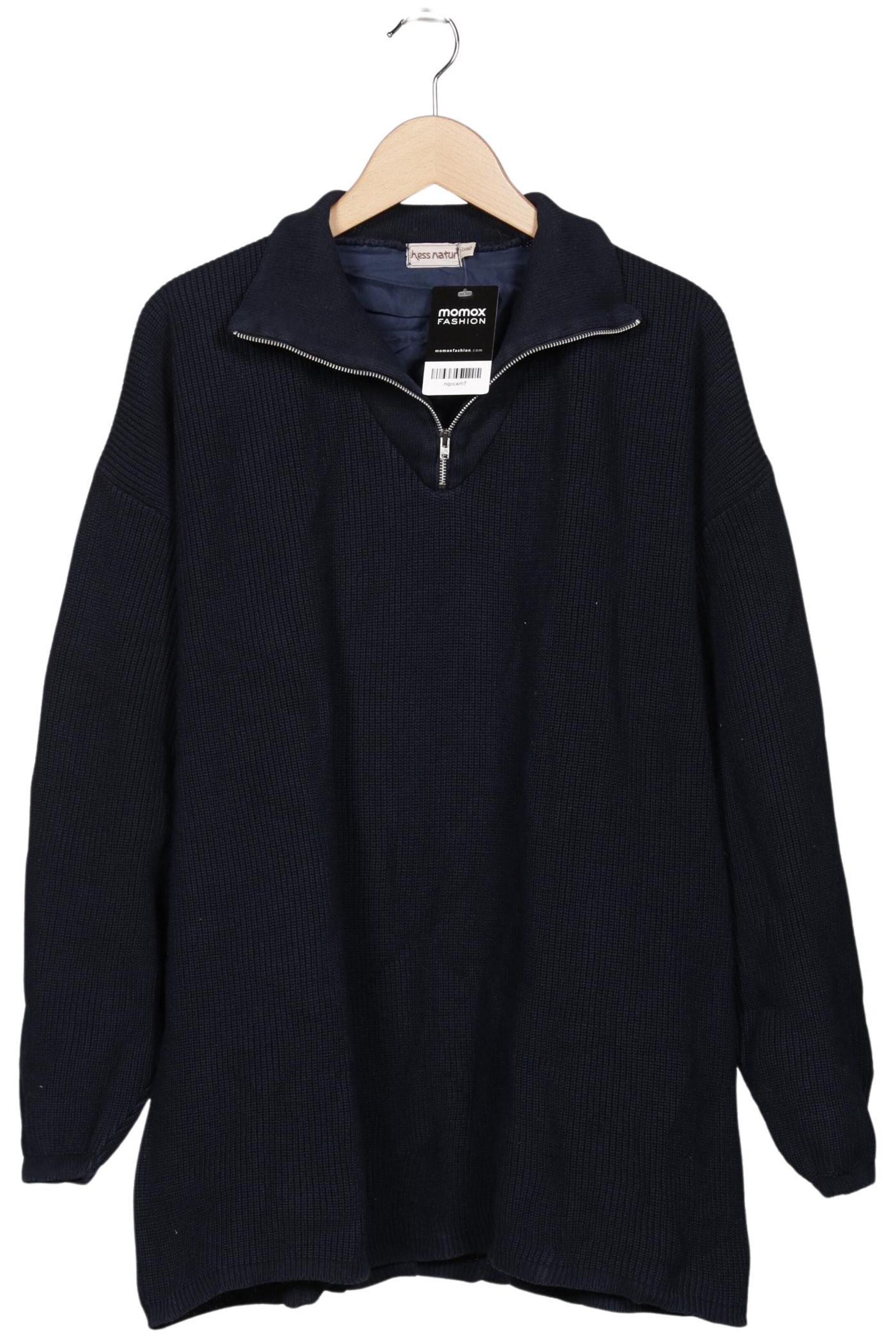 hessnatur Sweater & Cardigan in M-L in Blue: front