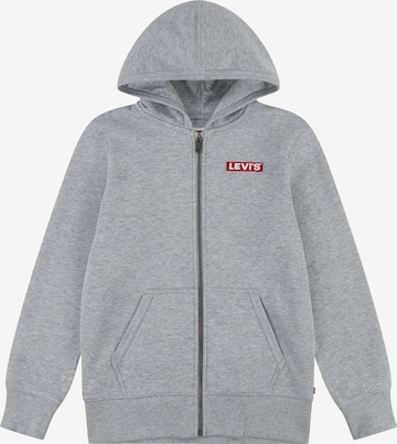 Levi's Kids Zip-Up Hoodie in Grey: front