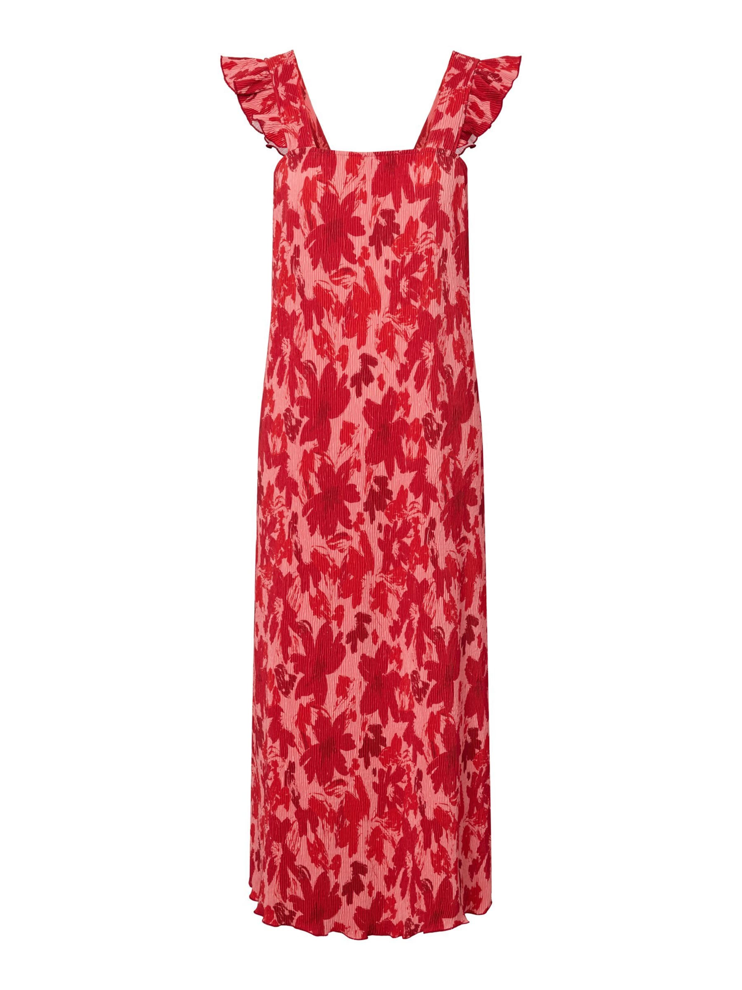 PIECES Jurk in Rood: voorkant