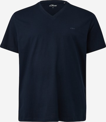 s.Oliver Men Big Sizes T-Shirt in Blau: predná strana