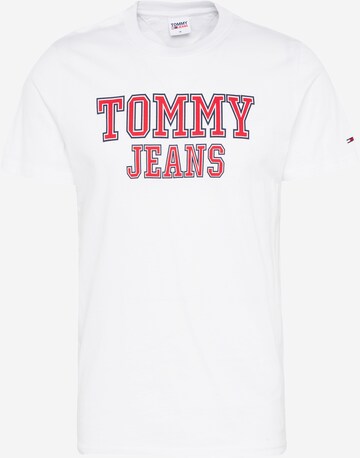 T-Shirt 'Essential' Tommy Jeans en blanc : devant