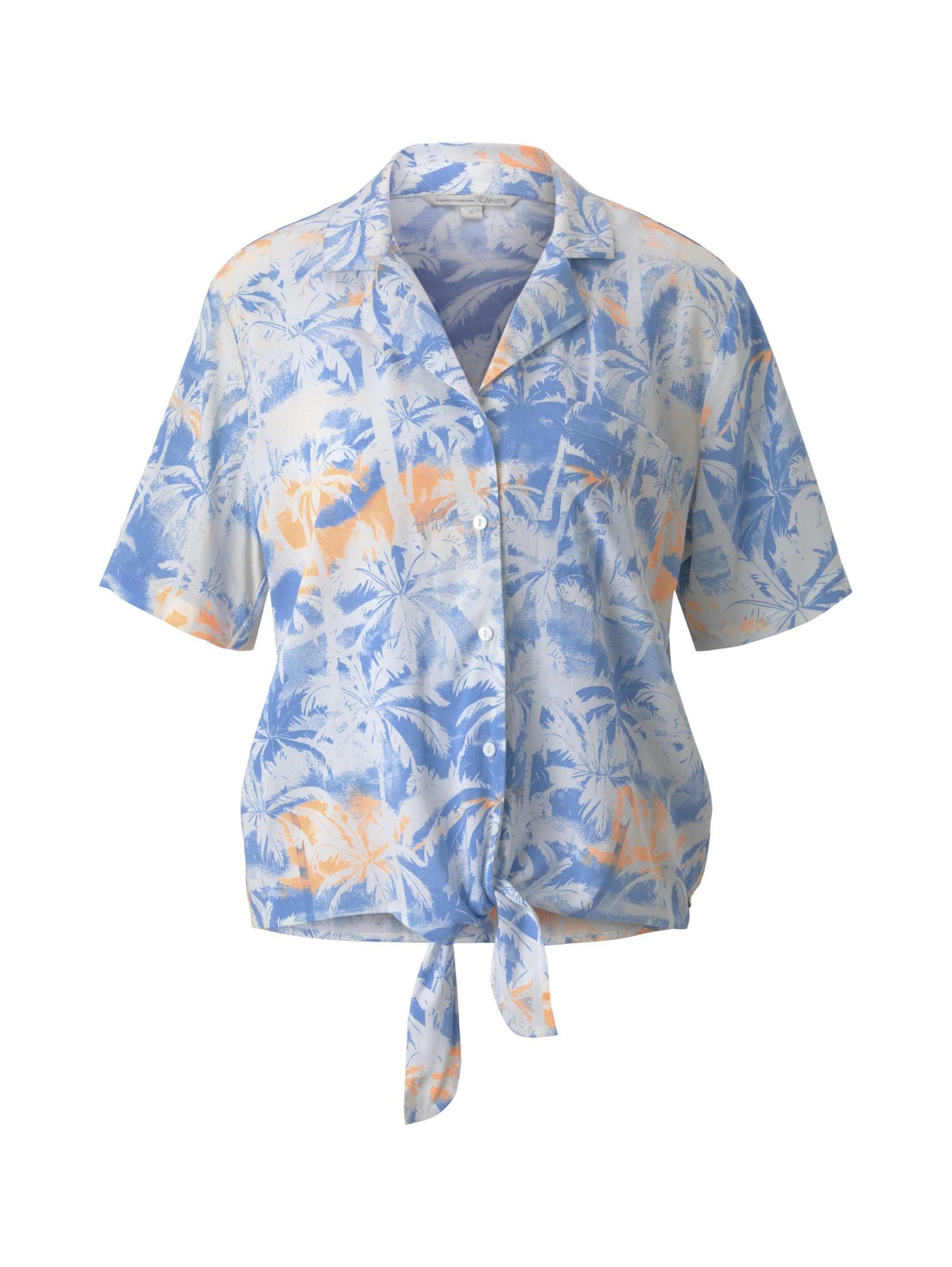 TOM TAILOR DENIM Halenka – modrá: přední strana