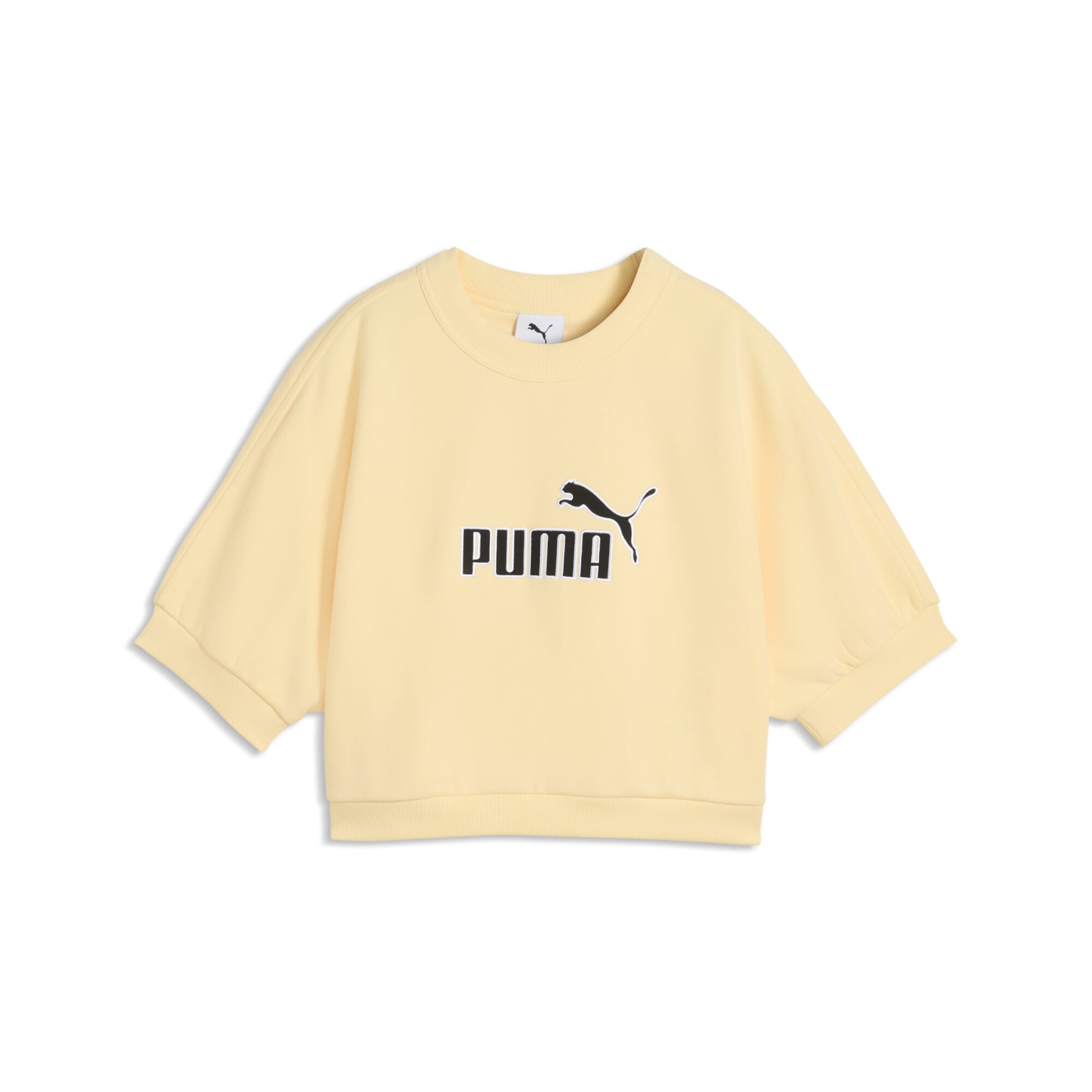PUMA Sweatshirt in Geel: voorkant