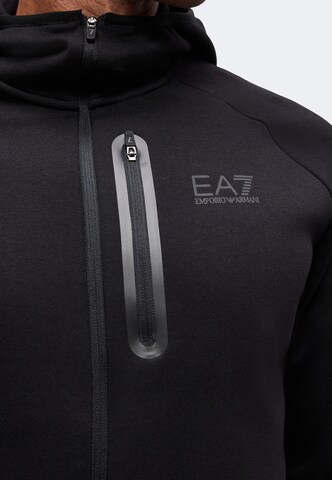 Veste de survêtement 'NATURAL VENTUS7' EA7 Emporio Armani en noir