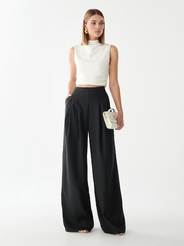 BWLDR Wide Leg Hose 'BROOK' in Schwarz