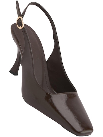Limoya Slingback Pumps 'Senja' in Brown: front