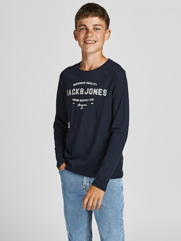 Jack & Jones Junior Majica | modra barva: sprednja stran