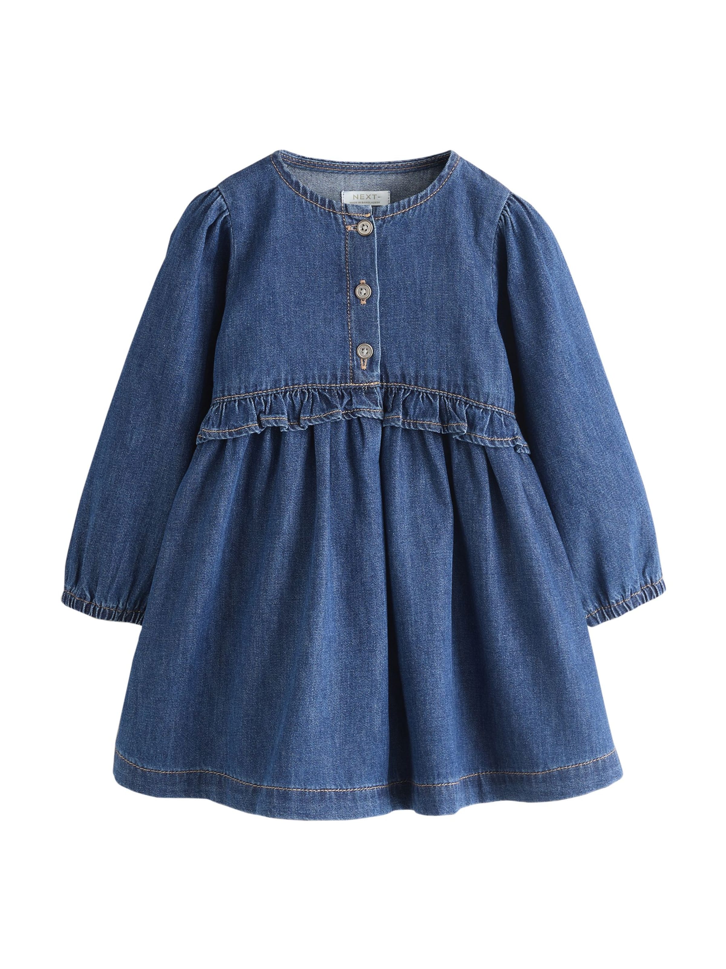 Next Jurk in Blauw: voorkant