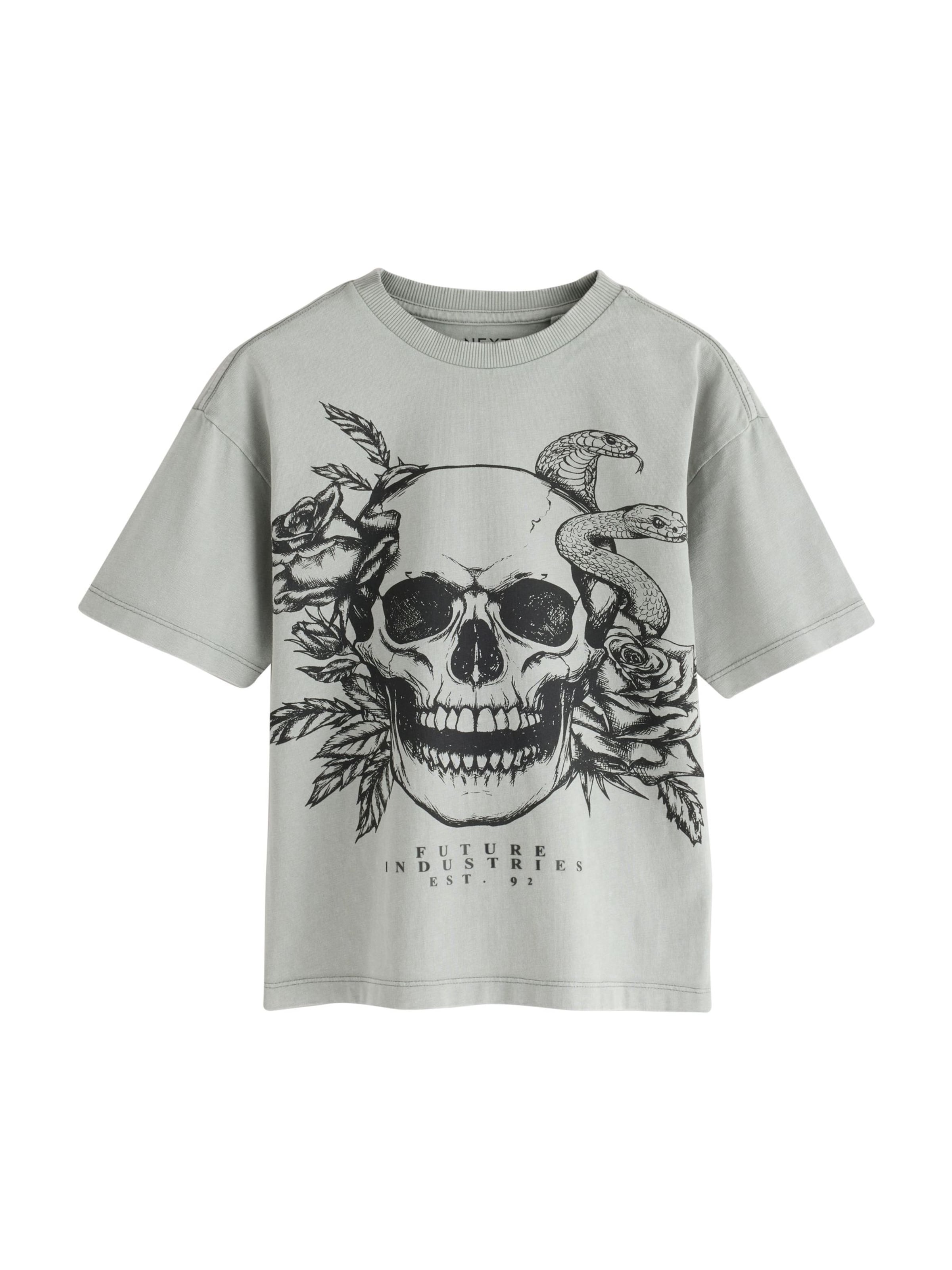 Next - Camiseta en gris: frente
