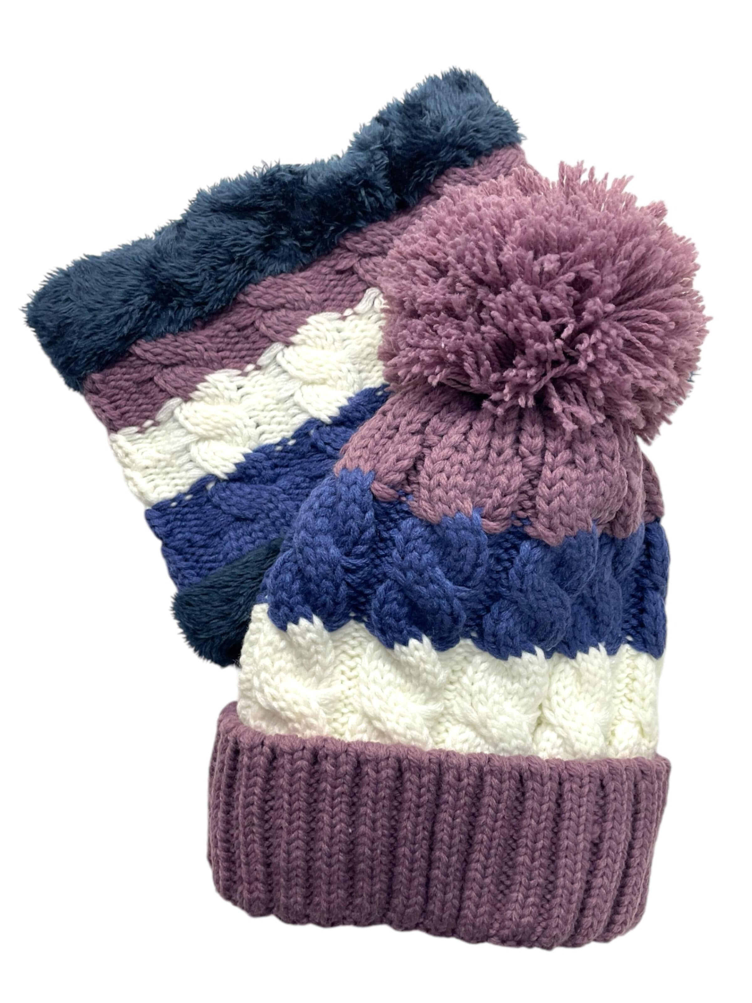Kumixi - Gorra 'Set: Mütze & Loop Schal' en lila: frente