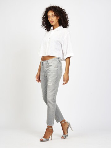 Regular Jean '94NICA CROPPED ' Gang en gris