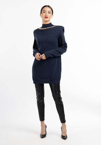 faina Knitted dress in Blue