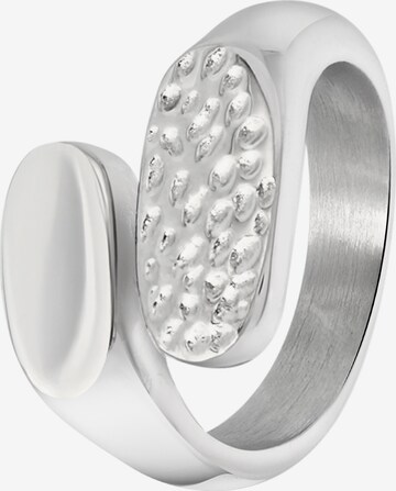 Lucardi Ring 'Camille' in Silver: front