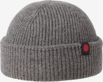 R.D.D. ROYAL DENIM DIVISION Beanie in Grey: front