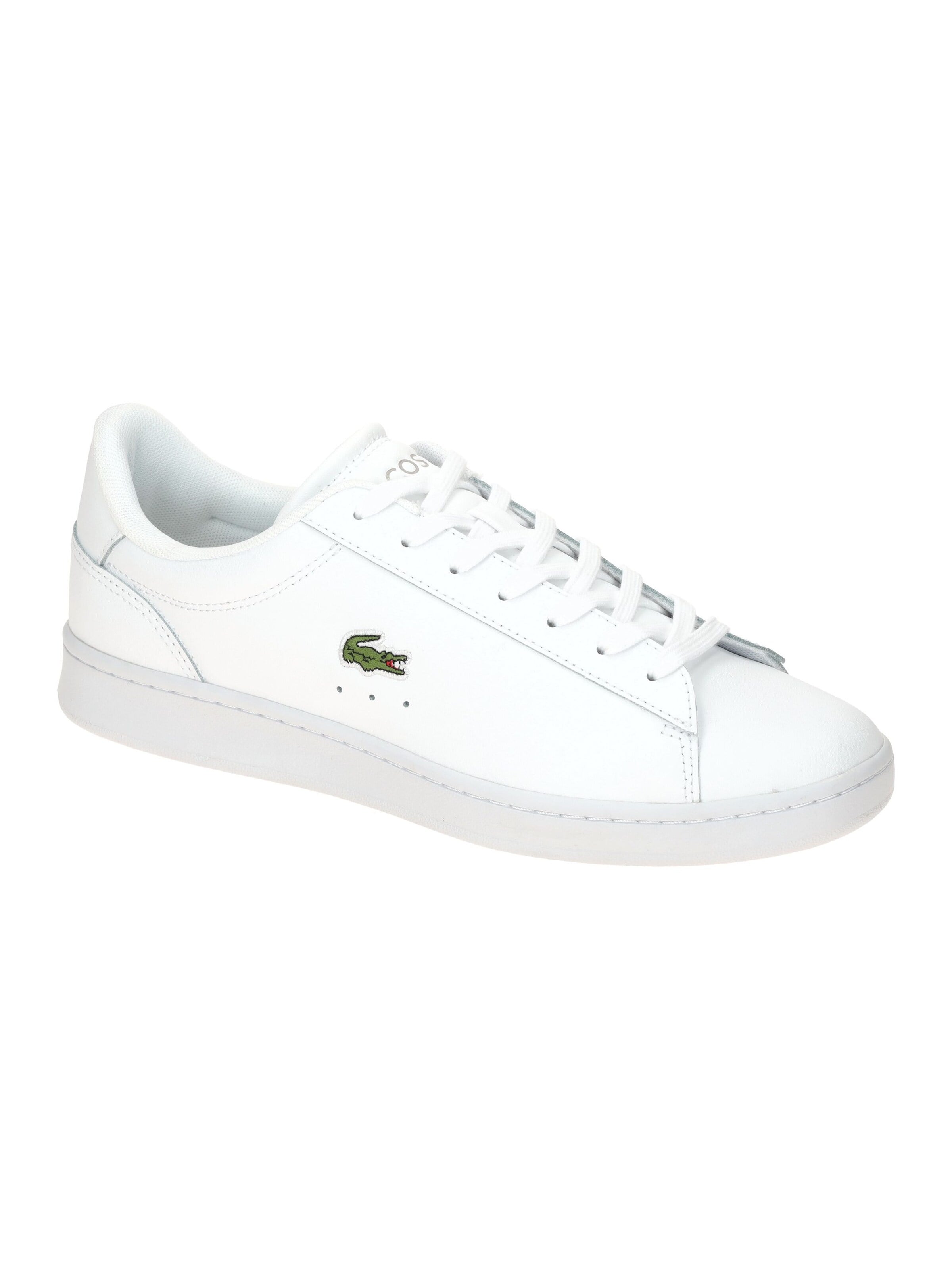 LACOSTE Lace-Up Shoes 'Lacoste Carnaby Set Schuhe Sneakers weiß Original 0105' in White: front