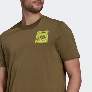 ADIDAS TERREX Funkční tričko – zelená