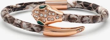 GT Collection Armband 'Snake Head' in Bruin: voorkant