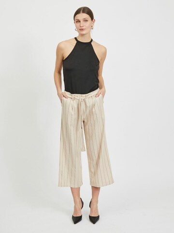 VILA Wide leg Broek in Beige