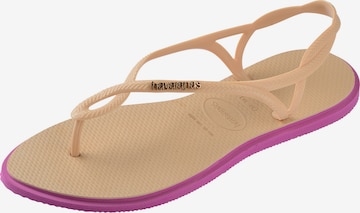 HAVAIANAS Žabky 'Luna Point' – zlatá: přední strana