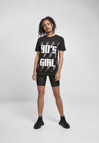 T-shirt '90ies Girl' Merchcode en noir