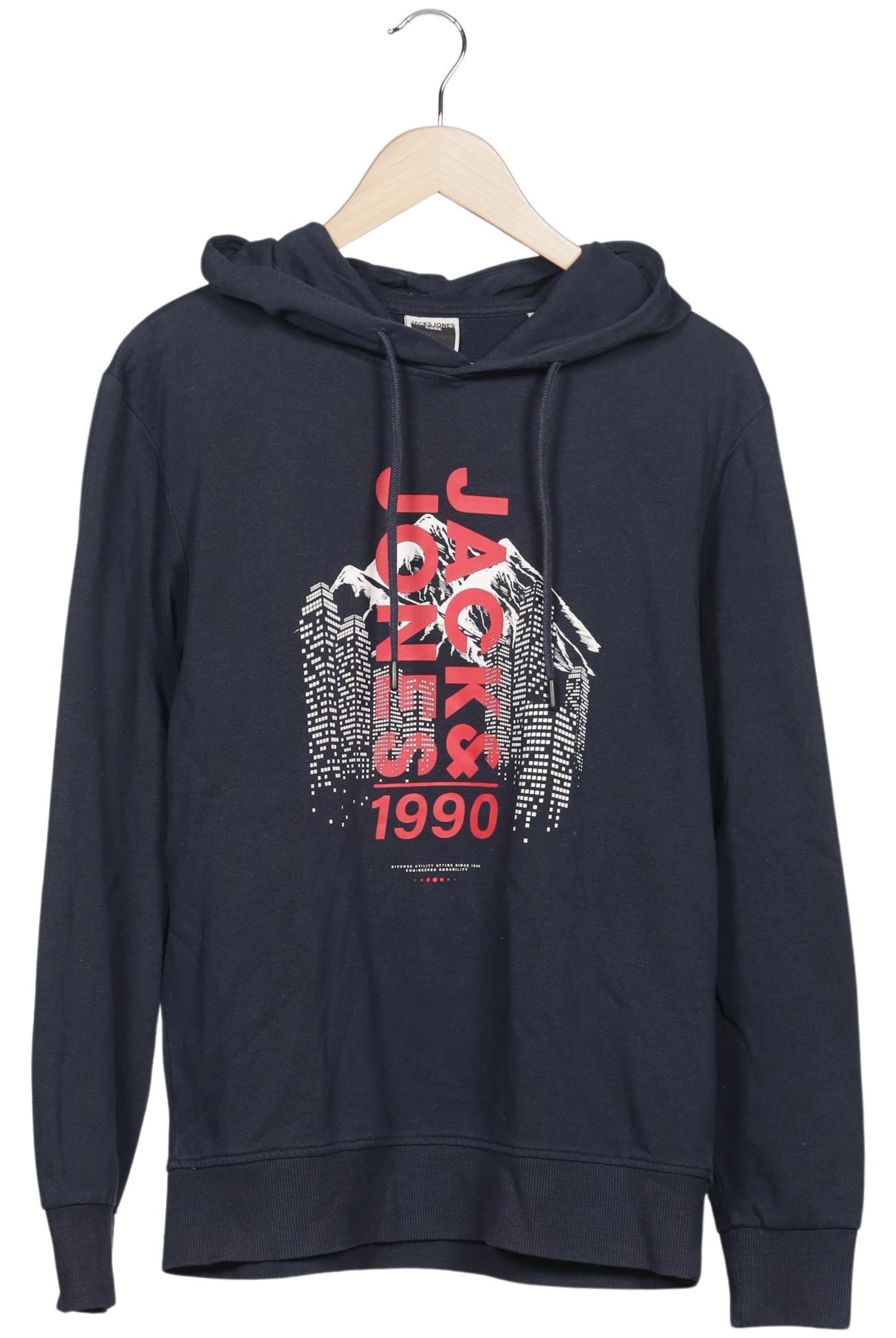 JACK & JONES Sweatshirt & Zip-Up Hoodie in L in Blue: front