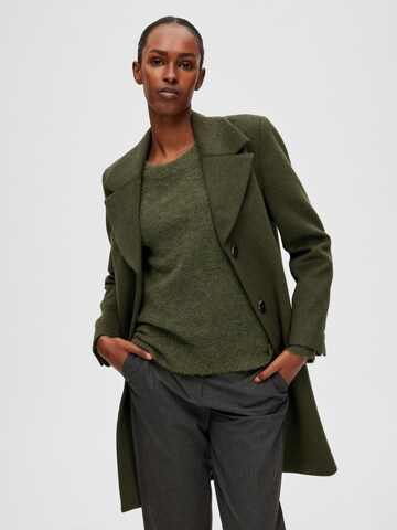 Pull-over 'Lulu' Selected Femme Petite en vert